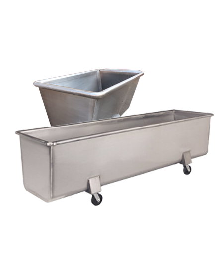Stainless steel dough troughs