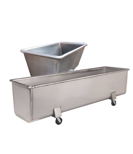 Stainless steel dough troughs