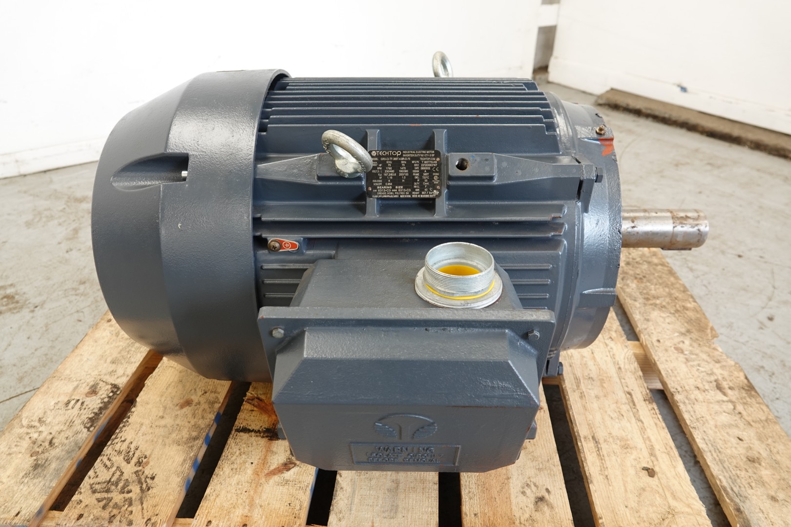 TechTop 75 HP Industrial Electric Motor 230/460V 365T TEFC
